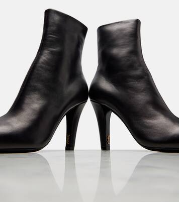 Jill 95 leather ankle boots | Saint Laurent