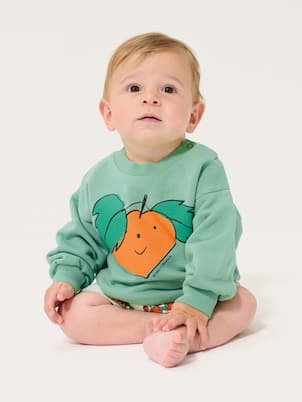 Baby Sweatshirt Tangerine aus Baumwoll-Jersey | Bobo Choses