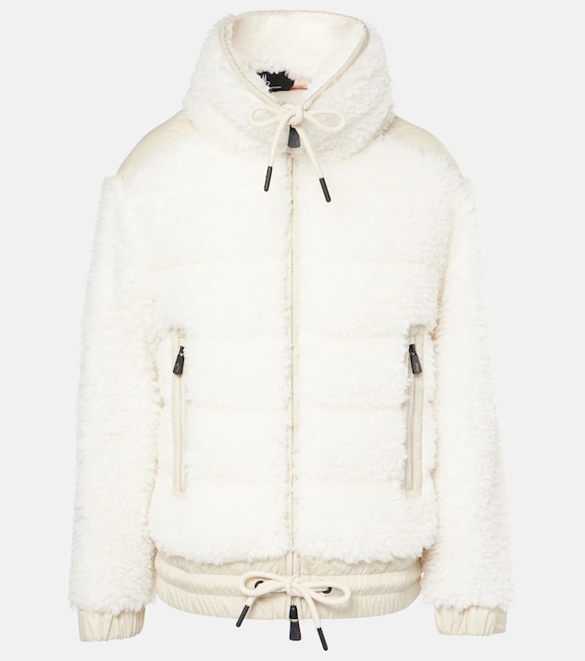 Faux shearling down jacket | Moncler Grenoble
