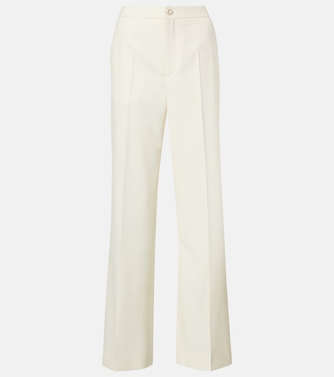 High-rise gabardine flared pants | Moncler