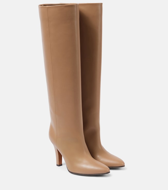 Prudens leather knee-high boots | The Row