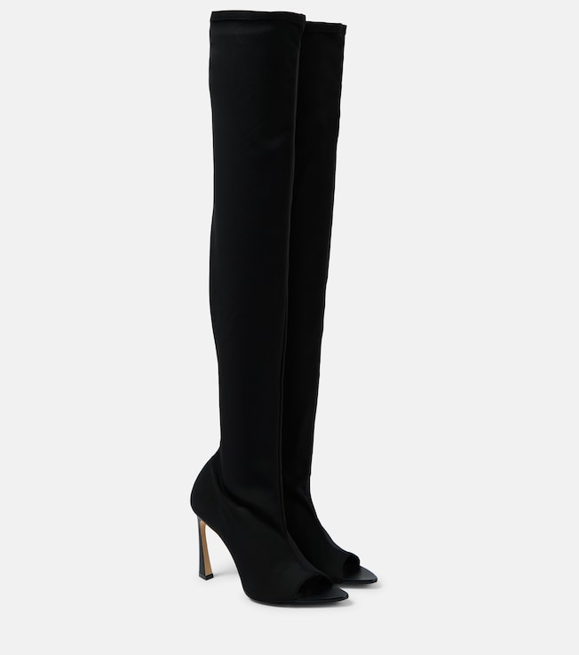 Peep Toe over-the-knee boots | Victoria Beckham