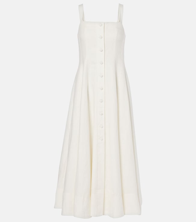 Linen midi dress | Faithfull