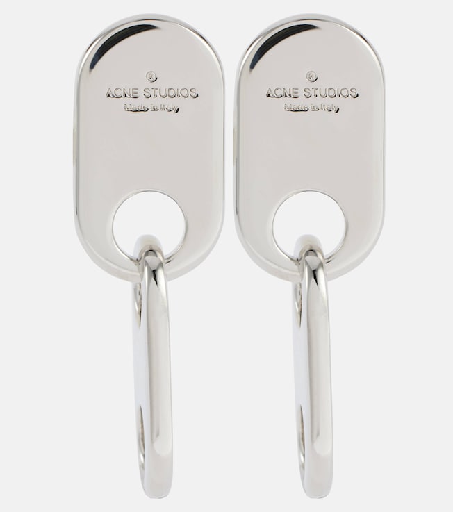 Chain Lock logo drop earrings | Acne Studios