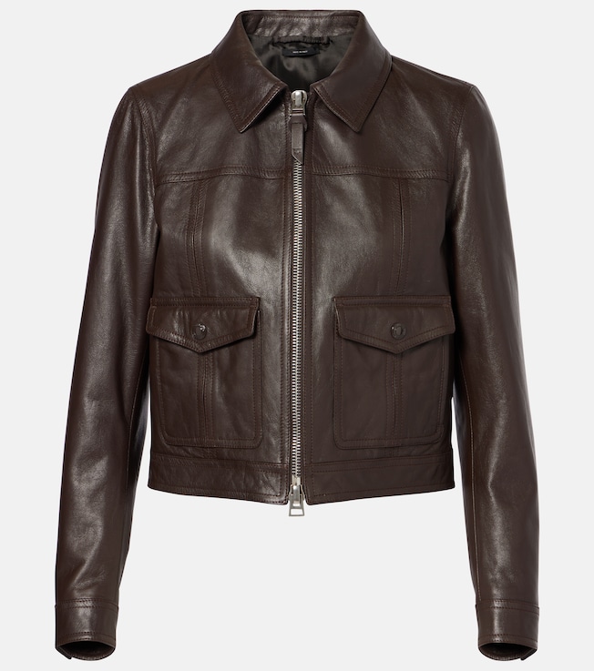 Leather biker jacket | Tom Ford