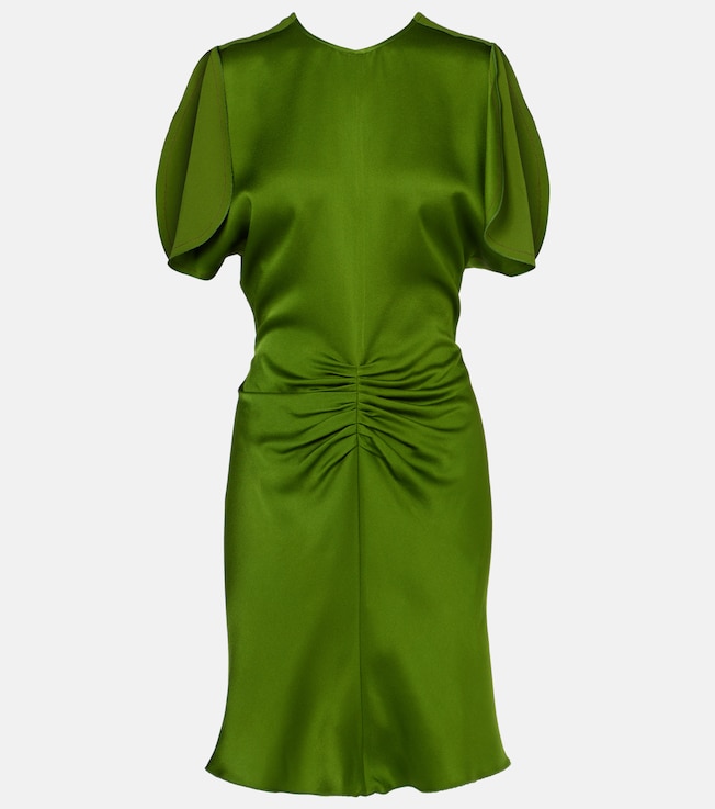 Ruched crêpe minidress | Victoria Beckham
