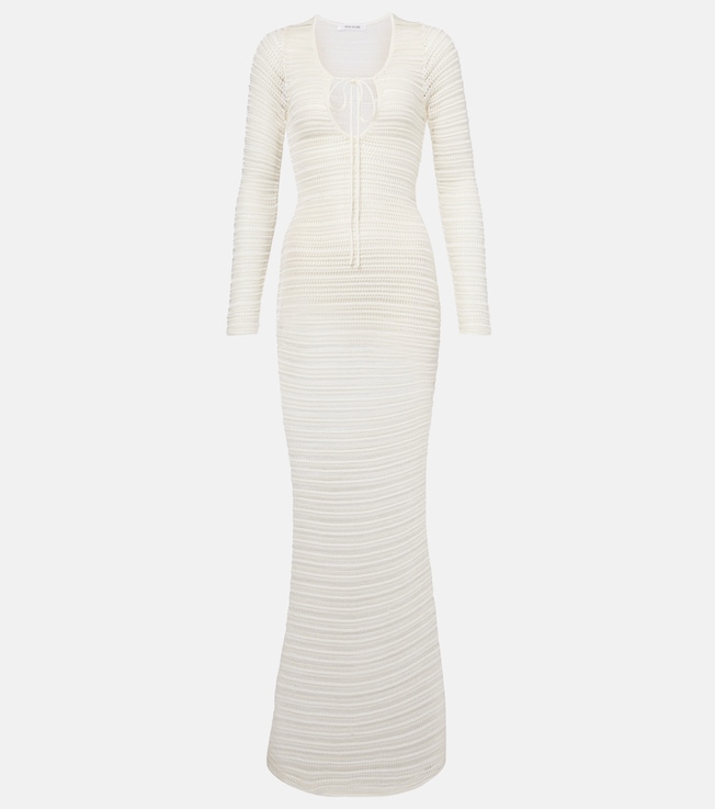 Sheer crochet maxi dress | Aya Muse