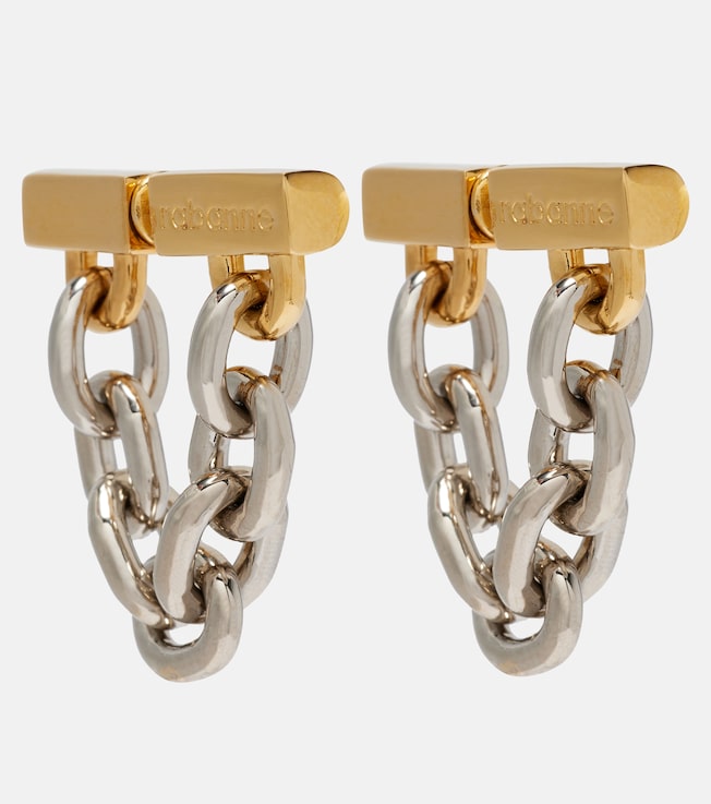 Chain-trimmed earrings | Rabanne