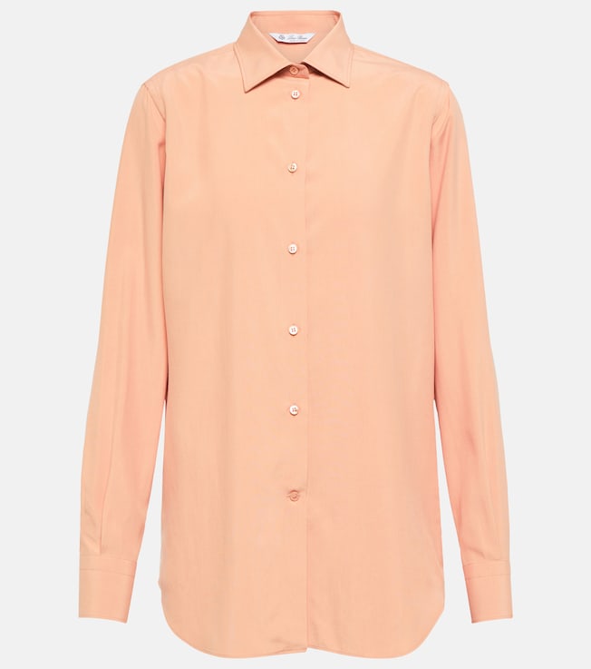 Kara silk poplin shirt | Loro Piana