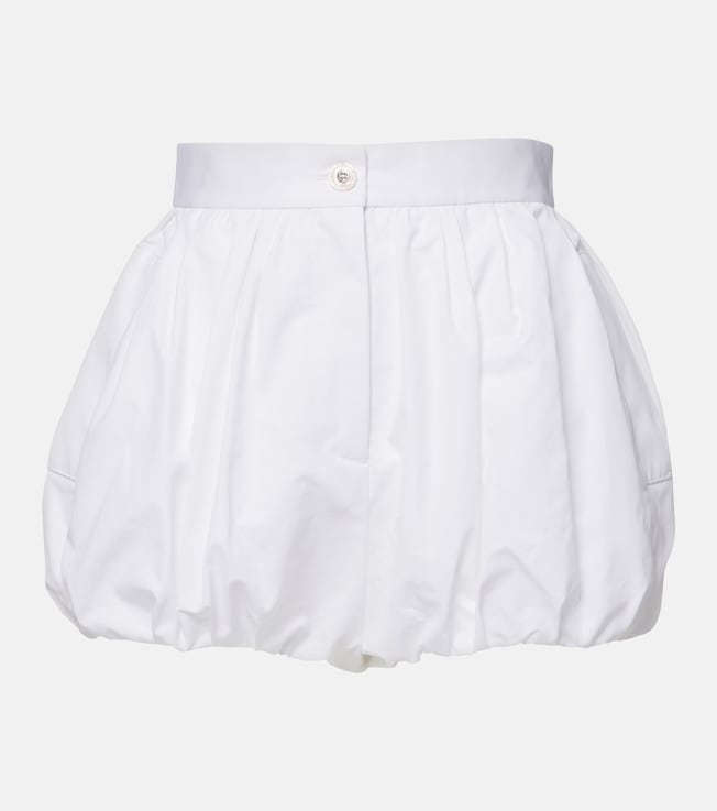 High-rise cotton poplin shorts | Dolce&Gabbana
