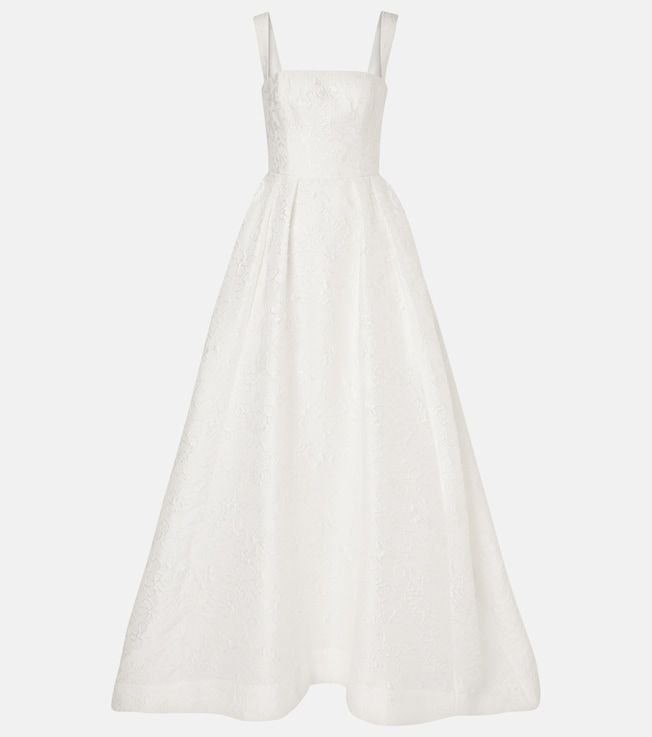 Bridal Esther brocade gown | Rebecca Vallance