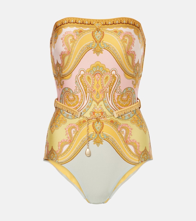 Maxine chain-detail paisley swimsuit | Zimmermann