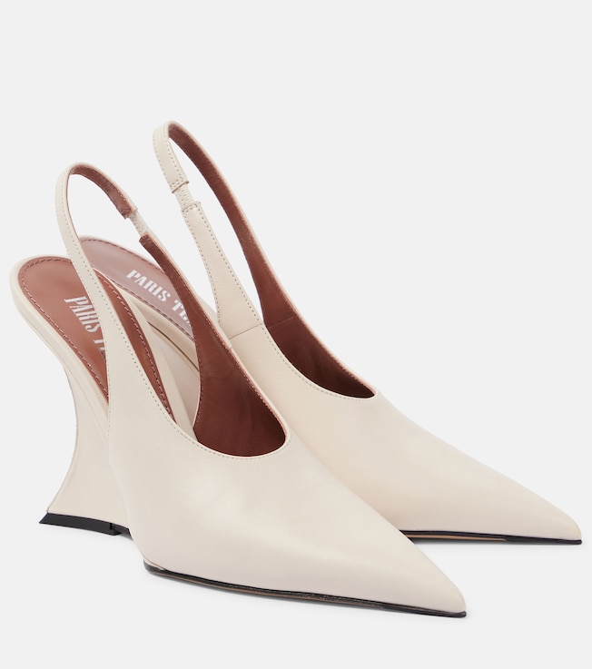Nina 105 leather slingback pumps | Paris Texas