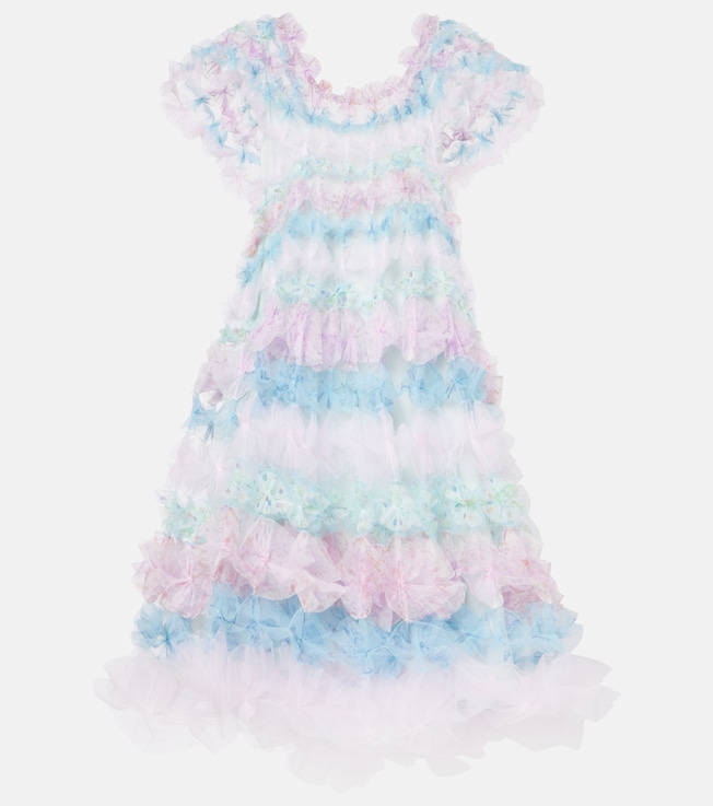 Air-Flower floral tulle midi dress | Susan Fang