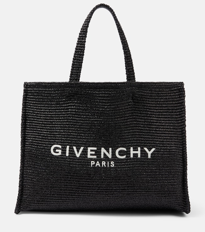 G-Tote Medium raffia tote bag | Givenchy