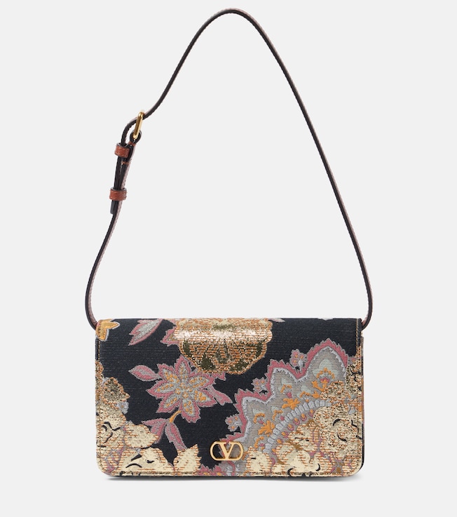 VLogo Mini jacquard shoulder bag | Valentino Garavani