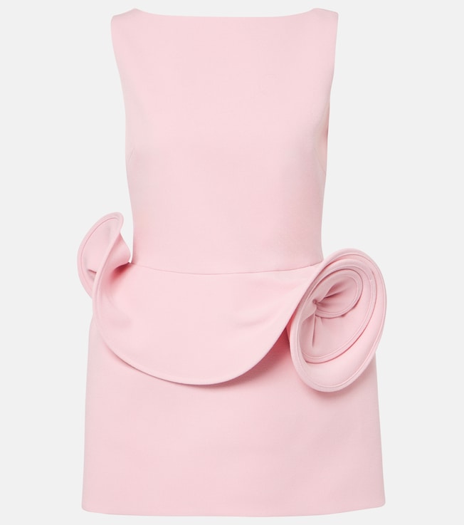 Floral-appliqué open-back minidress | Magda Butrym
