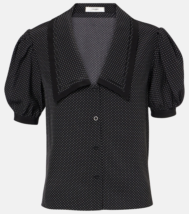 Polka-dot silk blouse | Frame