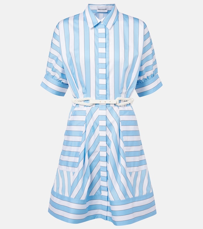 Nilah striped cotton minidress | Rebecca Vallance