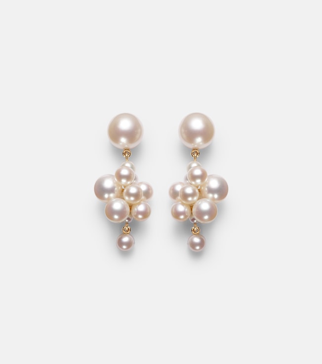 Botticelli 14kt gold earrings with pearls | Sophie Bille Brahe