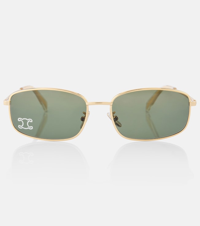 Triomphe Rhinestone 02 rectangular sunglasses | Celine Eyewear