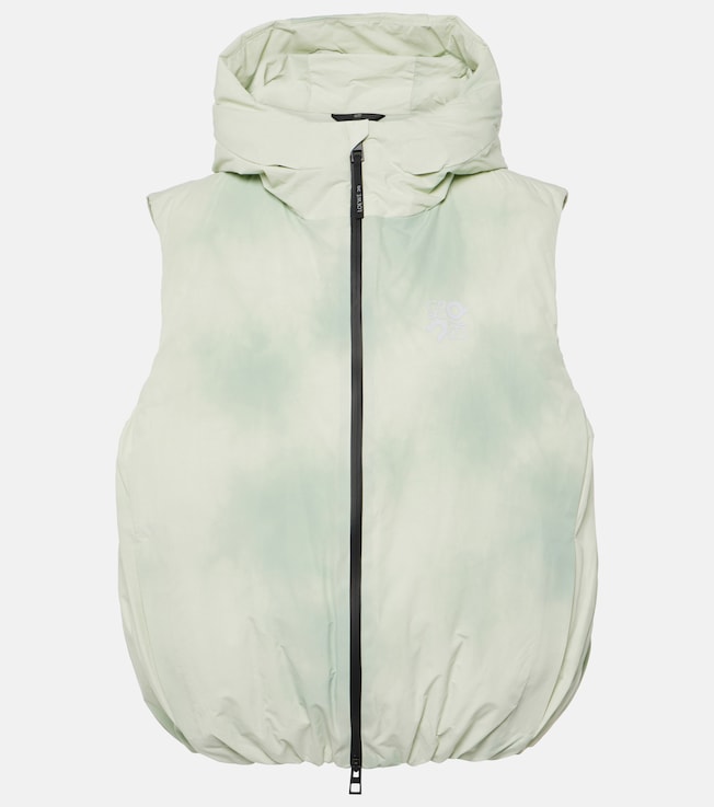 x On tie-dye technical puffer vest | Loewe