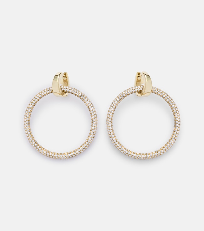 Eternal 18kt gold earrings with diamonds | Octavia Elizabeth