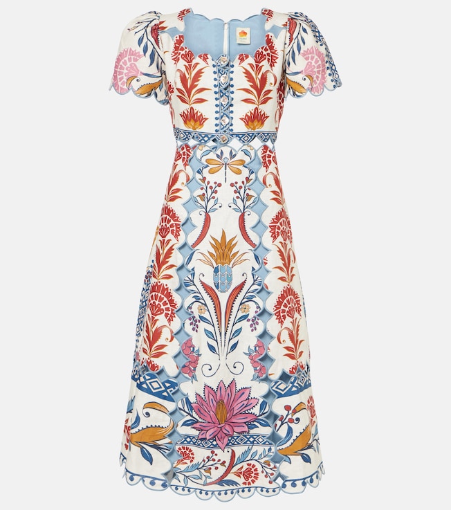 Romantic Lightness floral linen minidress | Farm Rio