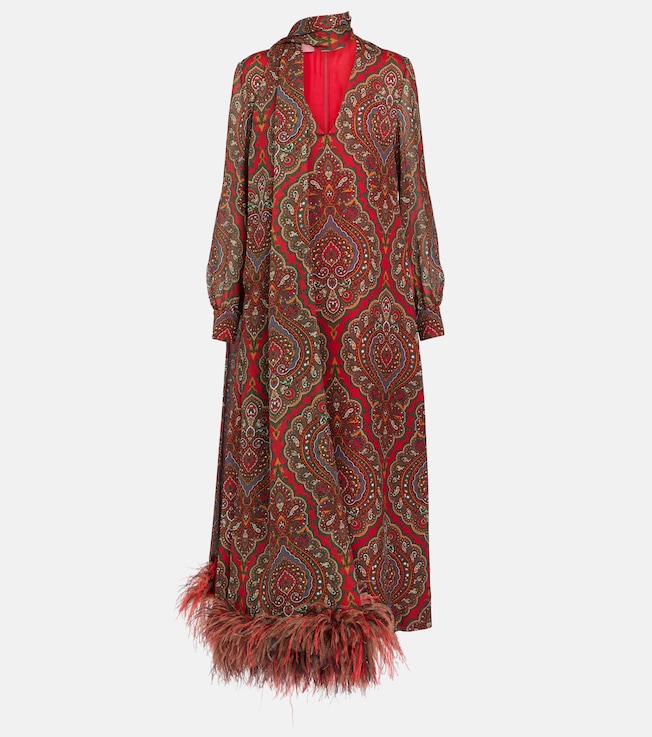 Voyage Imaginaire silk georgette gown | Valentino