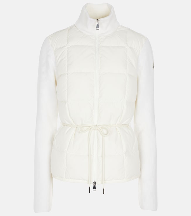 Wool and quilted down cardigan | Moncler