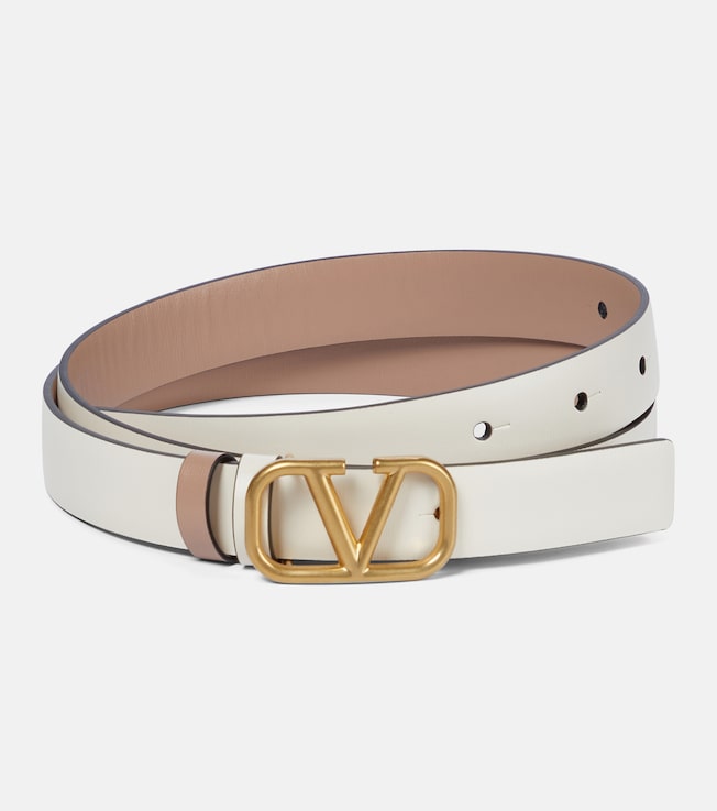 VLogo Signature 20 reversible leather belt | Valentino Garavani