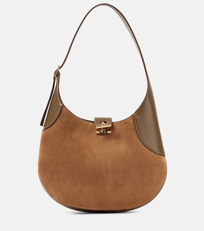 Bobbin Medium leather shoulder bag | Loro Piana