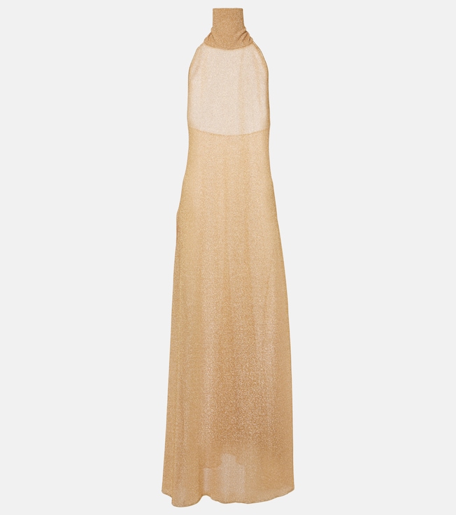 Lumière metallic maxi dress | Oséree