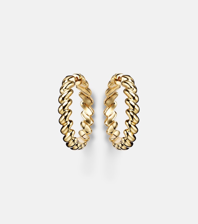 Coil 18kt gold hoop earrings | Anita Ko