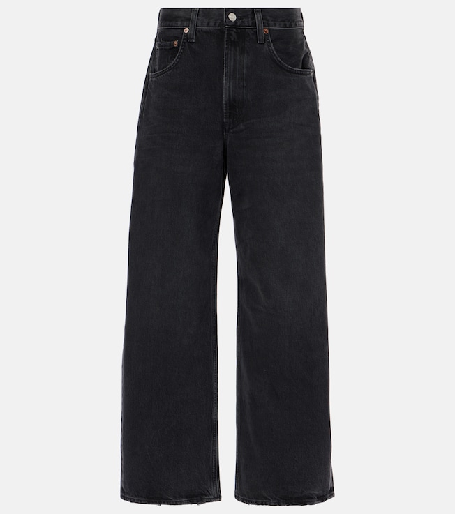 Low Curve mid-rise barrel-leg jeans | Agolde