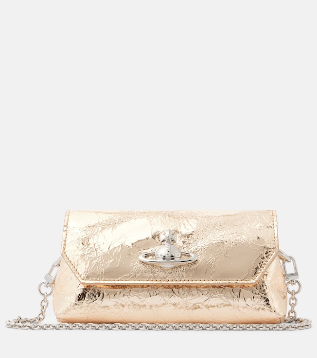 Orb Mini metallic leather clutch | Vivienne Westwood