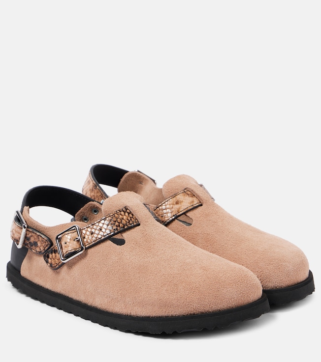 Tokio snake-effect suede clogs | Birkenstock 1774