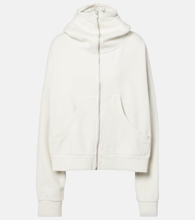 Full cotton fleece zip-up hoodie | Entire Studios