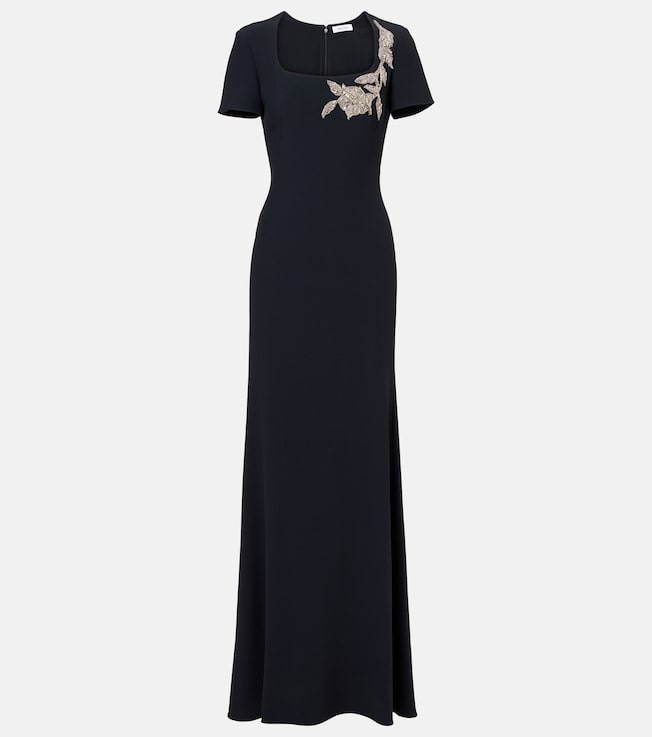 Embroidered crêpe gown | McQueen