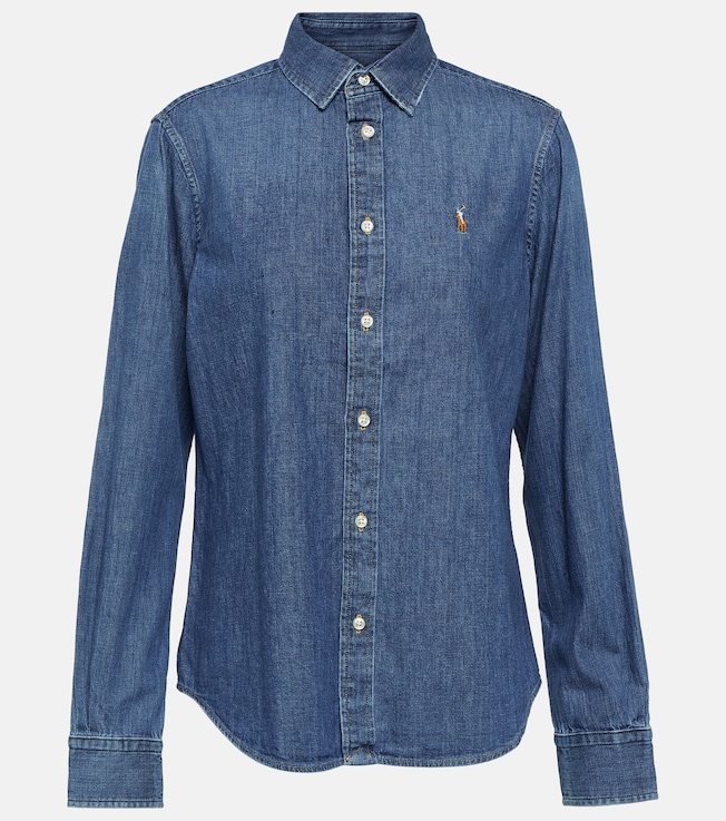 Embroidered denim shirt | Polo Ralph Lauren