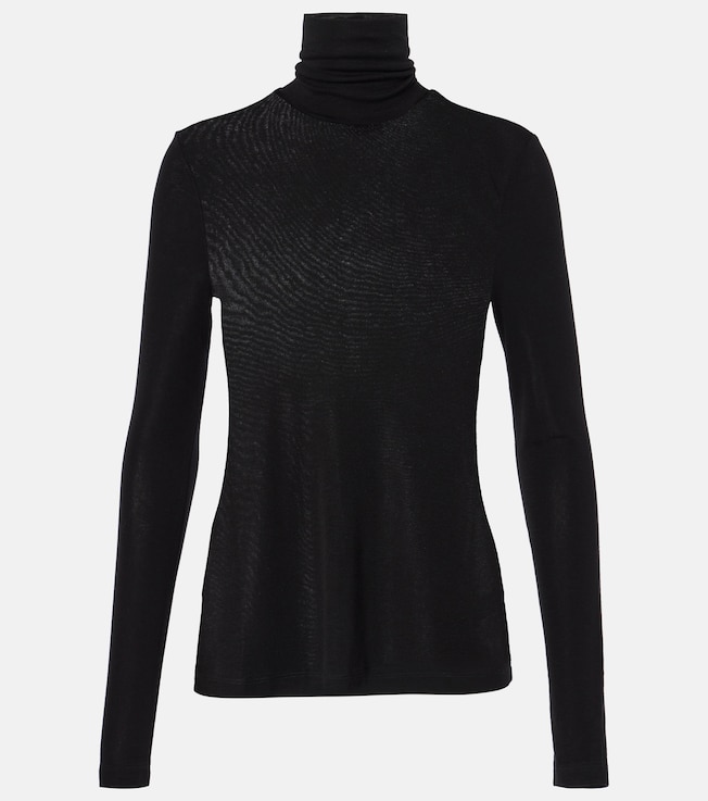 Pascale jersey turtleneck top | Agolde
