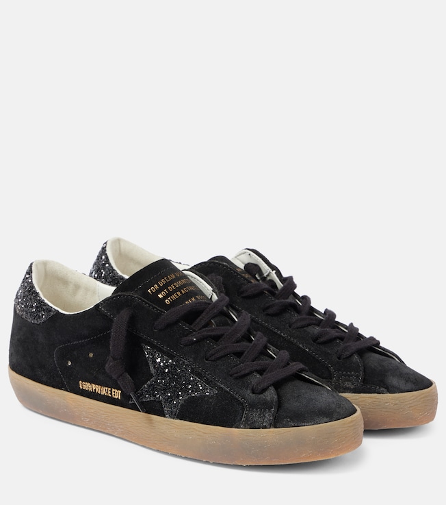 Super-Star glitter suede sneakers | Golden Goose