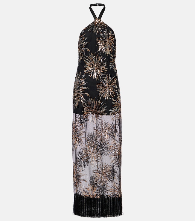Nina Soleil sequined maxi dress | Taller Marmo
