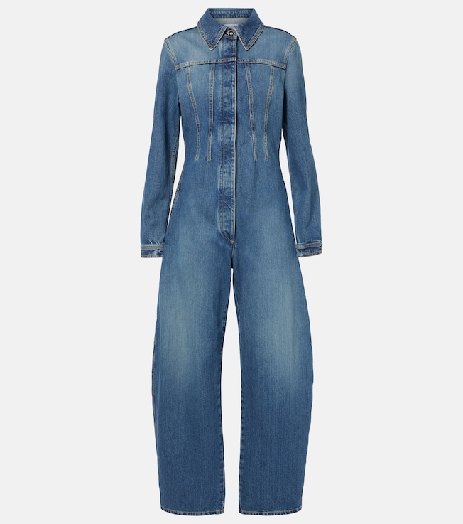 Round denim jumpsuit | Alaïa