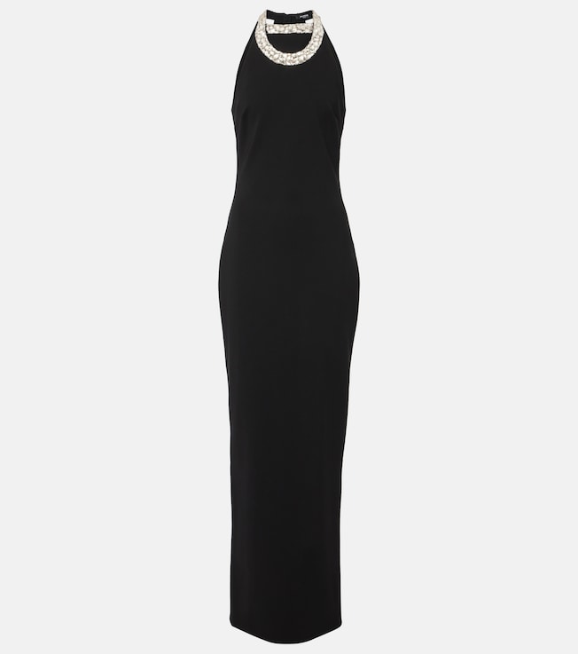 Embellished halterneck gown | Balmain