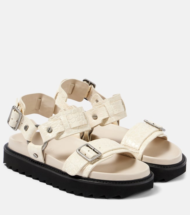 Leather platform sandals | Acne Studios