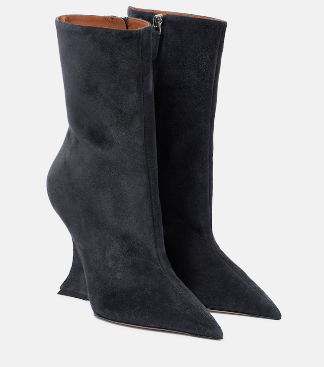Nina 105 suede ankle boots | Paris Texas