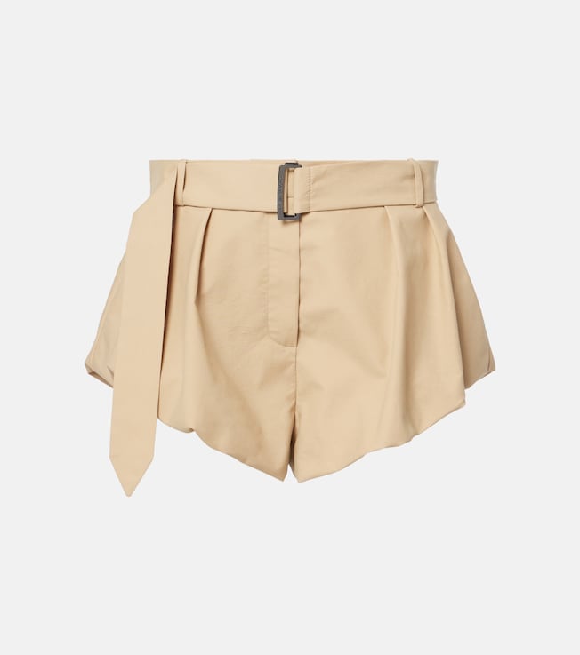 High-rise cotton-blend shorts | Magda Butrym