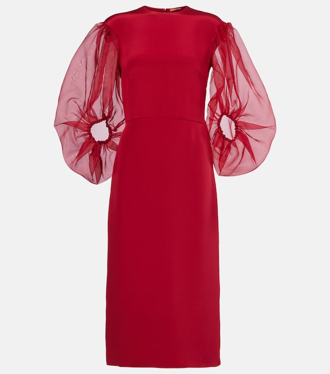 Danielle silk cady midi dress | Altuzarra