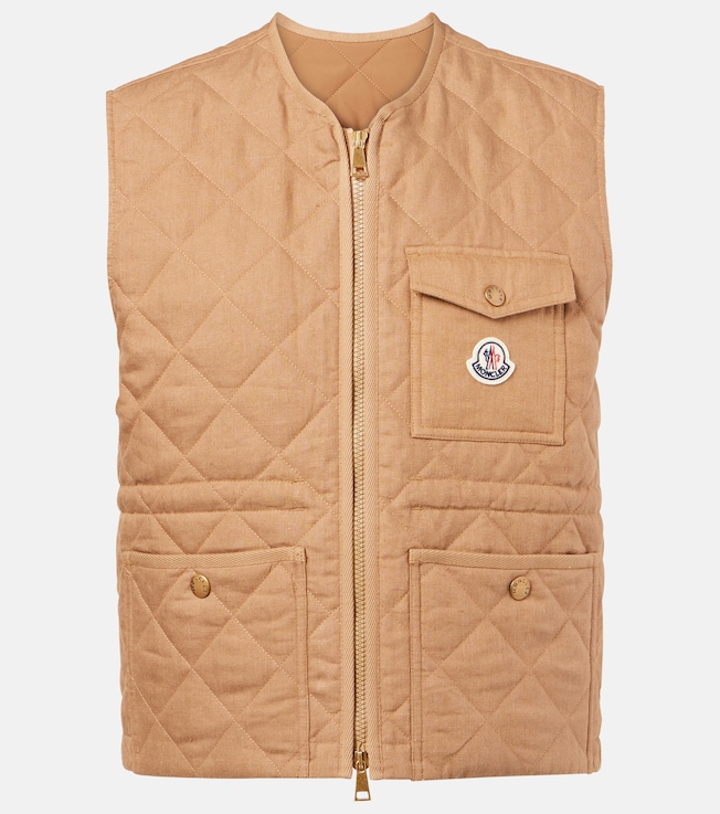 Vigny quilted linen vest | Moncler